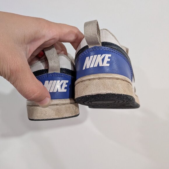 Nike Court Borough Recraft Low Sneakers Honeydew Pink Ultramarine Blue Size 13 - Picture 4 of 6